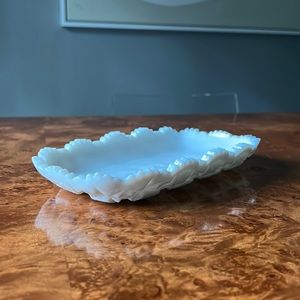 Vintage Milk Glass Tray